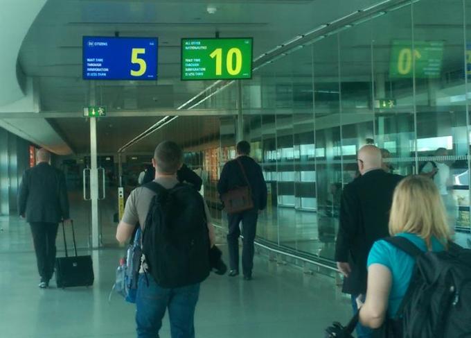Aktywne czasy oczekiwania na lotnisku w Dublinie