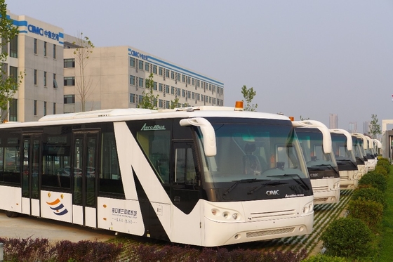 Customized 77 Passenger Alloy Steel Airport Passenger Bus Aero Bus